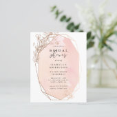 Rose Gold Geometric Floral Brautparty (Stehend Vorderseite)