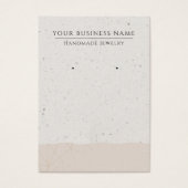 Rose Gold Geometric Modern Earring Display Cards (Vorderseite)