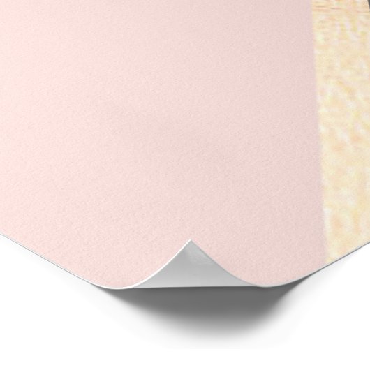 Rose Gold Geometric Poster (Ecke)
