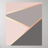 Rose Gold Geometric Poster (Vorne)