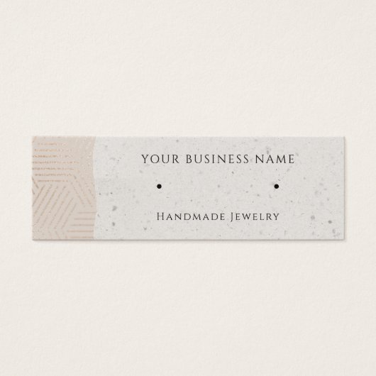 Rose Gold Geometric Stuhlvorstellkarten (Vorderseite)