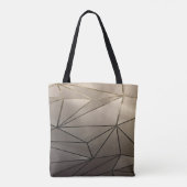 Rose Gold Geometric Tote Bag Tasche (Rückseite)