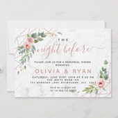 Rose Gold geometrisch am Abend vor Einladung (Vorderseite)