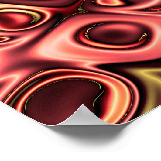 Rose Gold Gepunktet Design Poster (Ecke)