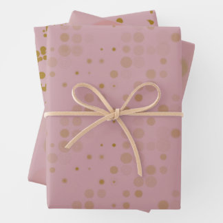 Rose Gold-Geschenkpackung Geschenkpapier Set