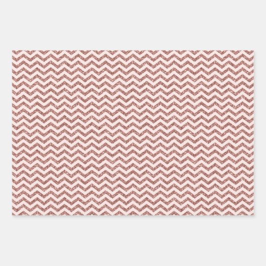 Rose Gold Geschenkpapier Set (Vorderseite 2)