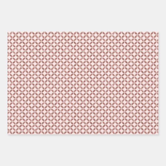 Rose Gold Geschenkpapier Set (Vorderseite 2)