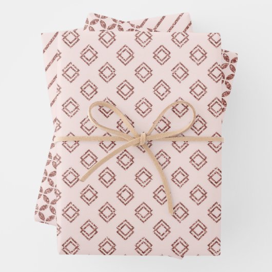 Rose Gold Geschenkpapier Set (Beispiel)