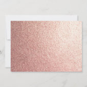 Rose Gold Girly Glitzer Foto süß 16 Geburtstag (Rückseite)