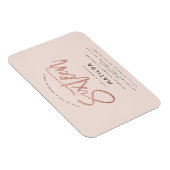 Rose Gold Girly Glitzer Überraschung Süßes 16 Gebu Magnet (Rechte Seite)