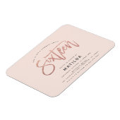 Rose Gold Girly Glitzer Überraschung Süßes 16 Gebu Magnet (Linke Seite)