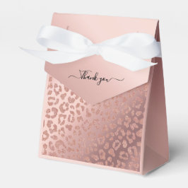 Rose Gold Glam Animal Print Glitterie Geschenkschachtel