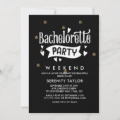 Rose Gold Glam Bachelorette Wochenende Einladung (Vorderseite)