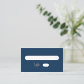 Rose Gold Glam Chic Hochzeitsflat Platzkarte (Stehend Vorderseite)