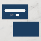 Rose Gold Glam Chic Hochzeitsflat Platzkarte (Vorne/Hinten)