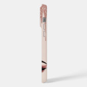 Rose Gold Glam Drip ✨ Feminine Eye Chic Funkeln iPhone Hülle (Linke Seite)