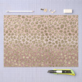 Rose Gold Glam Glitzer Leopard Seidenpapier (Handwerk)