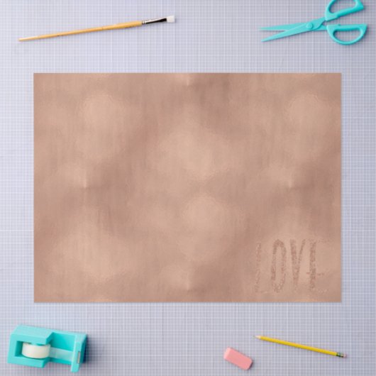Rose Gold Glam Liebe Seidenpapier (Basteln)