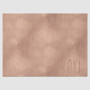Rose Gold Glam Liebe Seidenpapier