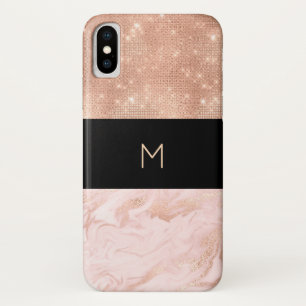 Rose Gold Glam Mit Monogramm Case-Mate iPhone Hülle