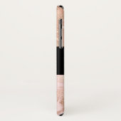 Rose Gold Glam Mit Monogramm Case-Mate iPhone Hülle (Hinten/Links)