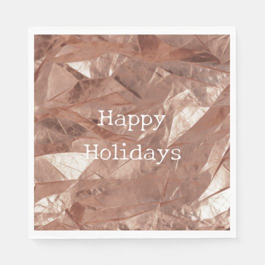 Rose Gold Glam Serviette (Vorderseite)