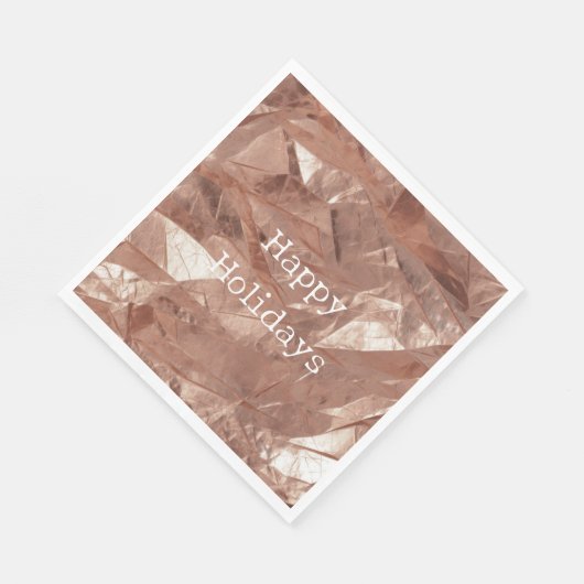 Rose Gold Glam Serviette (Ecke)