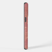 Rose Gold Glam Sparkle iPhone Hülle (Rechte Seite)