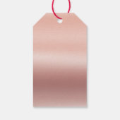 Rose Gold Glam Strings Geschenkanhänger (Rückseite)