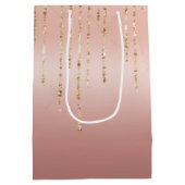 Rose Gold Glam Strings Mittlere Geschenktüte (Rückseite)