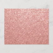 Rose Gold Glam Sweet 16 Moderne Script Einladung (Rückseite)