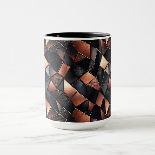 Rose Gold Glam und Black Tasse (Zentrum)