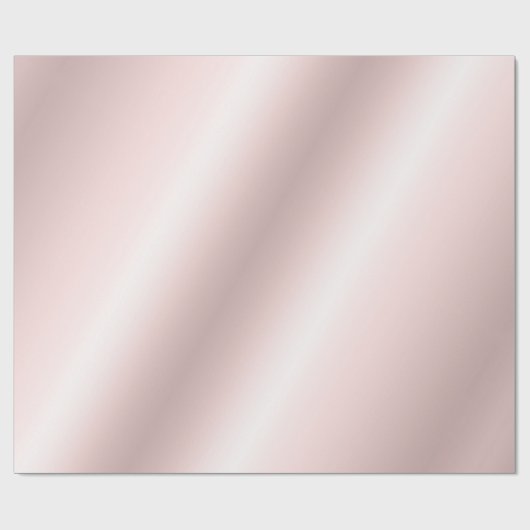 Rose Gold Glamour Elegant Template Glossy Gift Geschenkpapier (Flach)