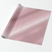 Rose Gold Glamour Moderner Metallischer Look Elega Geschenkpapier (Ungerollt)