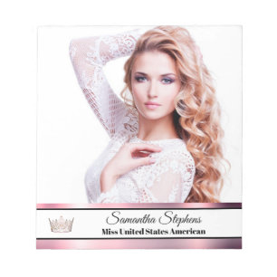 Rose Gold Glanz Autograph Pad Notizblock