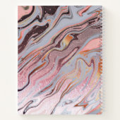 Rose Gold Glitter and Marble Notizblock (Rückseite)