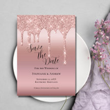 Rose Gold Glitter Blush Pink QR-Code