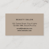 Rose Gold Glitter Drip Lips Makeup Artist Salon Visitenkarte (Rückseite)