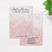 Rose Gold Glitter Marschic Necklace Display (Schreibtisch)