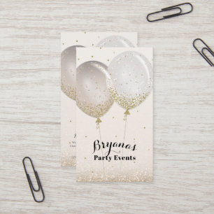 Rose Gold & Glitter Pink Blush Party-Veranstalter Visitenkarte