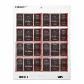 Rose Gold Glitter Serum Label (Vorne)