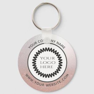Rose gold Glitterie Firmenlogo Schlüsselanhänger