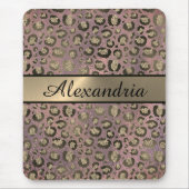 Rose Gold Glittery Leopard Mousepad (Vorne)