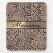 Rose Gold Glittery Leopard