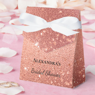 Rose Gold Glitz Glitter Brautparty Geschenkschachtel