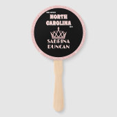 Rose Gold Glitz Pageant Fan Waver 10-Pack Fächer (Rückseite)