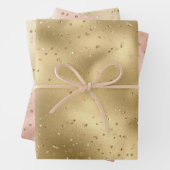 Rose Gold Glitz Sparkle Geschenkpapier Set (Beispiel)
