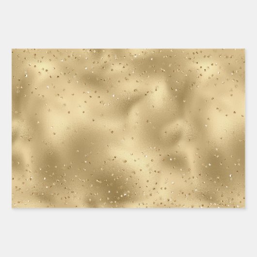 Rose Gold Glitz Sparkle Geschenkpapier Set (Vorderseite)