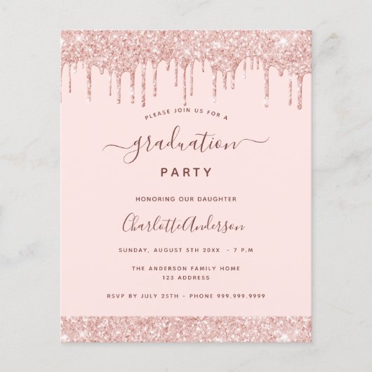 Rose Gold Glitzer (Vorderseite)