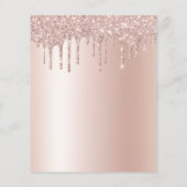 Rose Gold Glitzer 16 . Geburtstag Geburtstag (Rückseite)